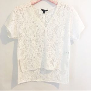 Banana Republic | White Crochet Swim CoverUp